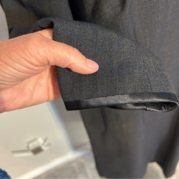 Vintage Bespoke Custom Tailored Dress and Jacket set in Wool and Silk lining - Picture 10 of 16